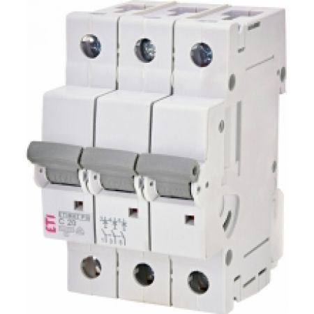 (272044102) Авт. выключатель ETIMAT P10 3p+N Z 20A (10kA), ETI