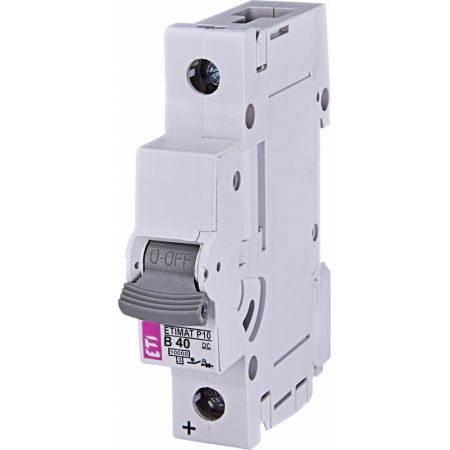 (264000105) Авт. выключатель ETIMAT P10 DC 1p B 40A (10 kA), ETI
