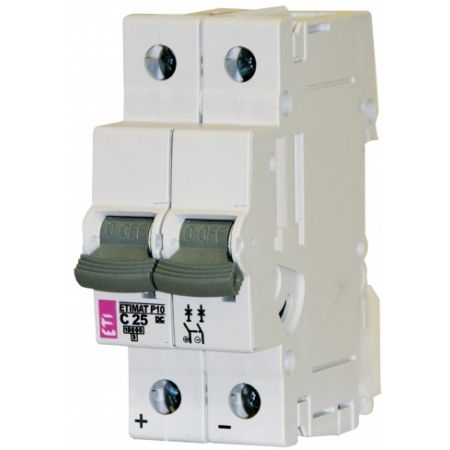 (262023100) Авт. выключатель ETIMAT P10 DC 2p K 20A (10 kA), ETI