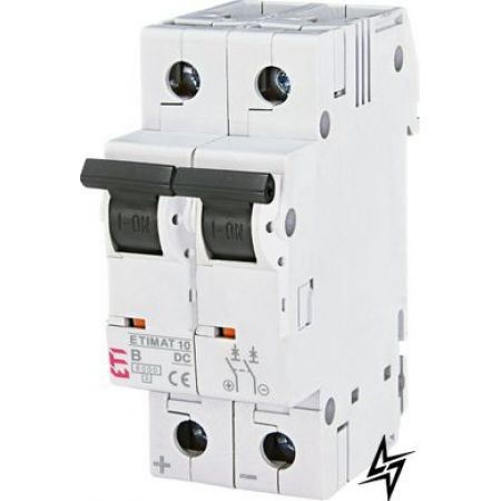(2128712) Авт.выключатель  ETIMAT 10  DC 2p  В 6A (6 kA), ETI
