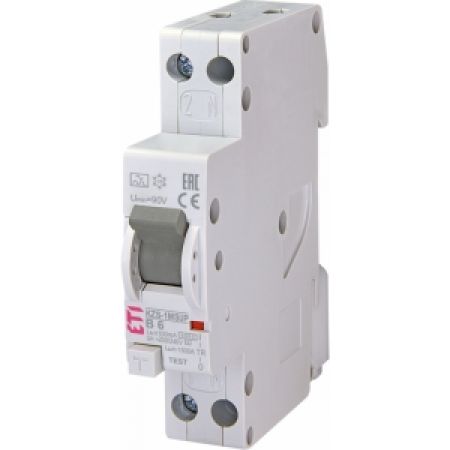 (2175836) Диффер. автоматический выкл. KZS 1M SUP B 25/0,1 тип A (6kA) (верхн.подкл.), ETI