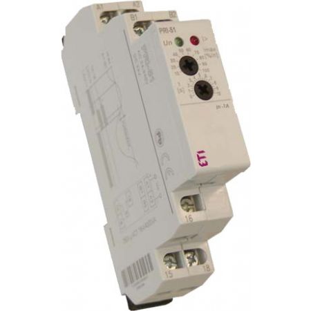 (2471818) Реле контроля потр. тока PRI-51/5 ( (0,5..5A) (1x8A_AC1), ETI