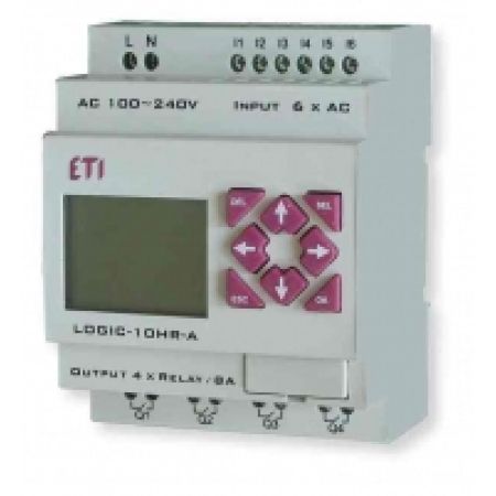 (4780002) ПЛК LOGIC-12HR-D_24V DC_6-2I/4O-Rele, ETI