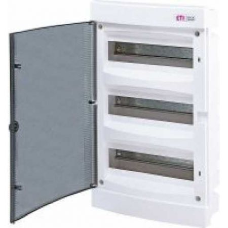 (1101307) Щит пласт. внутр. исп. ECM36PO MEDIA (4xRJ, розетка 230V, белая дверца), ETI