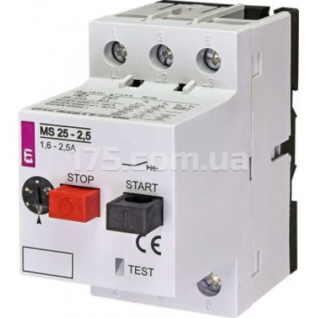 (4600070) Авт.выключатель защиты двигателя  MS25-2,5, ETI