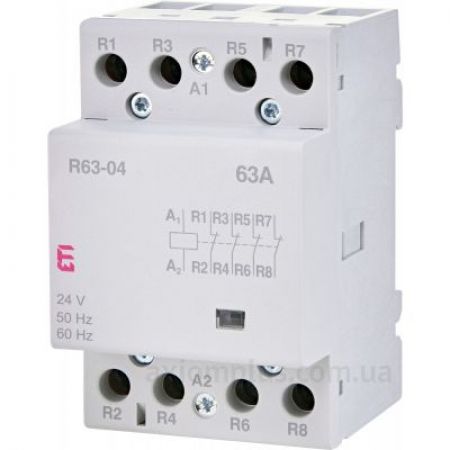(2463481) Контактор R 63-04 24V AC 63A (AC1), ETI