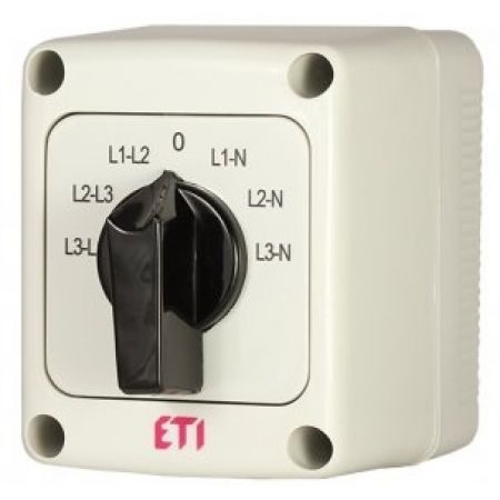 (4773200) Переключатель CS 10 66 PN (Ф./Л.напряж._корп./IP65_с/ч_10A), ETI