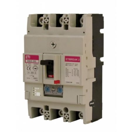(4671928) Авт. выключатель EB2S 250/3HA 250A (40kA, (0.63-1)In/(5-11)In) 3P, ETI
