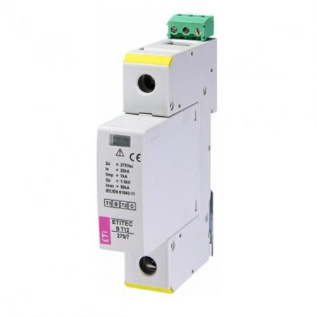 (2440337) Ограничитель перенапряжения ETITEC B T12 275/7 (1+0) 1p RC, ETI