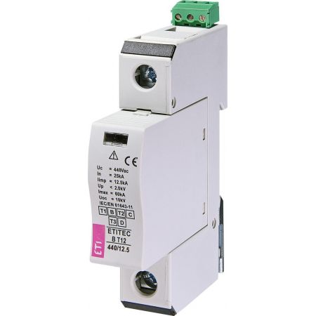 (2440316) Ограничитель перенапряжения ETITEC B T12 440/12,5 (1+0) 1p, RC, ETI