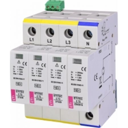 (2440404) Ограничитель перенапряжения ETITEC C T2 275/20 (3+1) 4p, RC, ETI
