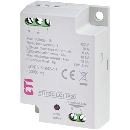 (2442980) Ограничитель перенапряжения ETITEC LC1 IP20, ETI