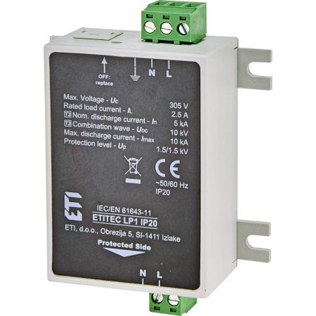 (2442981) Ограничитель перенапряжения ETITEC LP1 IP20, ETI