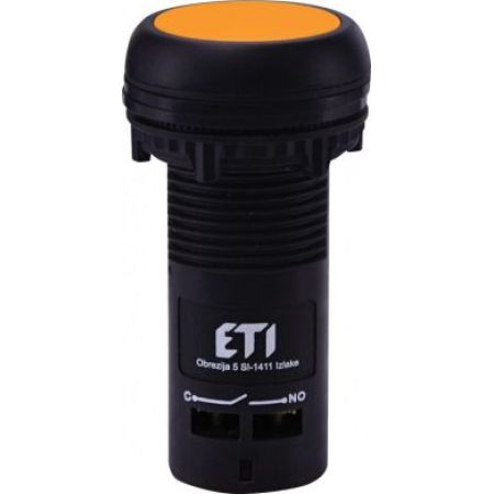(4771456) Кнопка монобл. утопл. ECF-10-A (1NO, оранжевая), ETI