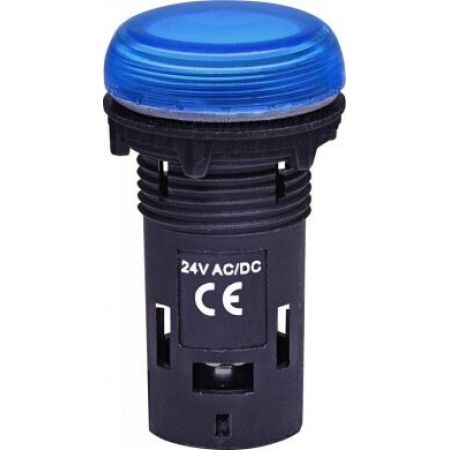(4771213) Лампа сигнал. LED матовая ECLI-024C-B 24V AC/DC (синяя), ETI