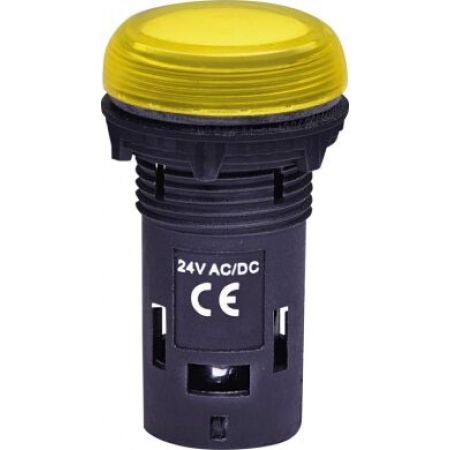 (4771212) Лампа сигнал. LED матовая ECLI-024C-Y 24V AC/DC (желтая), ETI