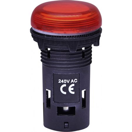 (4771230) Лампа сигнал. LED матовая ECLI-240A-R 240V AC (красная), ETI