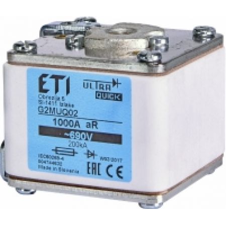 (4374528) Предохранитель G2UQ01/630A/690V aR (200 kA), ETI