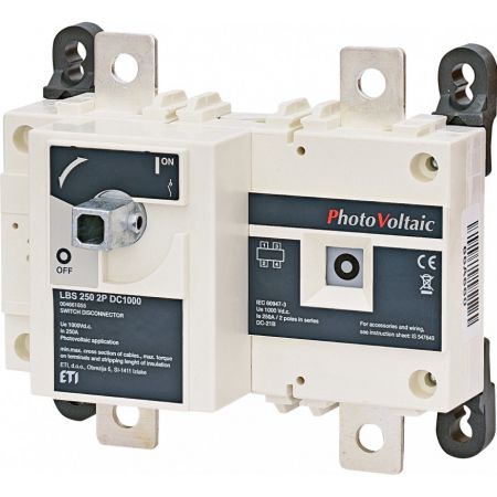 (4661855) Выключатель нагрузки LBS 250 2P DC1000 ("1-0", 250A, 1000V DC), ETI