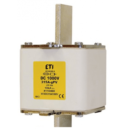 (4110458) Предохранитель NH-3 gPV 250 A 1000 V DC (L/R=1ms, 10kA), ETI