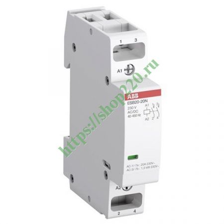 (1SBE121111R0202) ESB20-02N-02 Модульний контактор, ABB