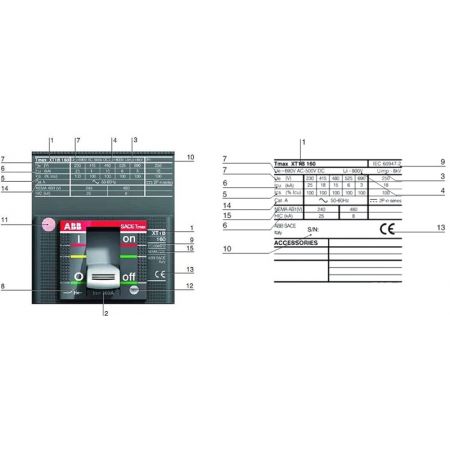 (1SDA067718R1) Корпусний авт-ний вимикач серії Tmax ХТ до 250А, ABB