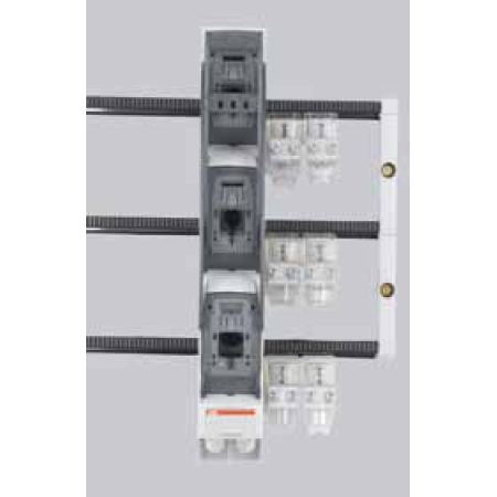 (1SEP102140R1244) 160A 3pole, botton hinged, w. hooked clamp, incl. 3x double cable clamp, ABB