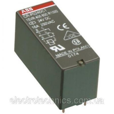 (1SVR405613R1000) Цокольне реле CR-M024DC4, ABB