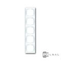 (2CKA001725A1478) 1725-214 Рамка 5 постів Spring білий, ABB