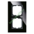 (2CKA001754A4323) 1722-825 Рамка 2 поста Carat скло чорне, ABB
