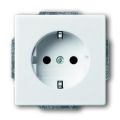(2CKA002011A3725) 20 EUC-84 Розетка заземл. Future білий, ABB