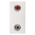 (2CLA215520N1101) N2155.2 BL Роз.2x RCA Zenit біл 1мод., ABB