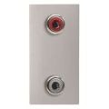 (2CLA215520N1301) N2155.2 PL Роз.2x RCA Zenit срібл 1мод., ABB
