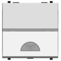 (2CLA220420N1101) N2204.2 BL Кнопка 1кл. СВІТЛО Zenit біл, ABB