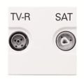 (2CLA225170N1101) N2251.7 BL Роз.TV-R-SAT кінц. Zenit біл, ABB