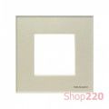 (2CLA227200N3501) N2272 CP Рамка 2 поста Zenit скло перлин, ABB