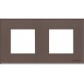 (2CLA227200N3701) N2272 CC Рамка 2 поста Zenit скло кавове, ABB