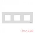 (2CLA227300N1101) N2273 BL Рамка 3 поста Zenit білий, ABB