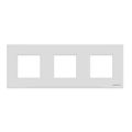 (2CLA227300N3001) N2273 CB Рамка 3 поста Zenit скло біле, ABB