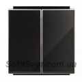 (2CLA851100A2501) 8511 CN Клавіша подвійна Sky чорне скло, ABB