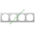(2CLA857400A1401) 8574 AI Рамка 4 поста Sky сталь, ABB