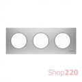 (2CLA867300A4001) 8673 OX Рамка 3 поста Skymoon сталь, ABB