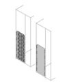 (PTBS1001) SEGR.VER.LAT.FRONT.+INT.UP.H1000 BLIND, ABB
