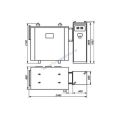 A96EVX250+TRP+IP55 Вольтметр 240°, вхід/шкала 250В, троп., IP55