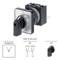 M20 Z W2+G2 Кулачковий перемикач 2х32А 1-2 без 0