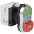 (23725) Osmoz Кнопка тгн.-штвх.ø40 чер НЗ НО, Legrand