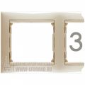 (31696) Рамка, 3 Пости, Для Dlp 60мм, Legrand