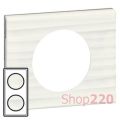 (69015) Celiane Рамка 4/5м Corian Білий рельєф, Legrand