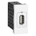 (77591) USB роз. д/зарядки одинар. біл, Legrand