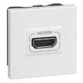 (78768) MOSAIC Розетка HDMI типа A (Для передачі цифрового та аналогового аудіо-відеосигнала високої чіткості), (2 модуля) колір Білий, Legrand
